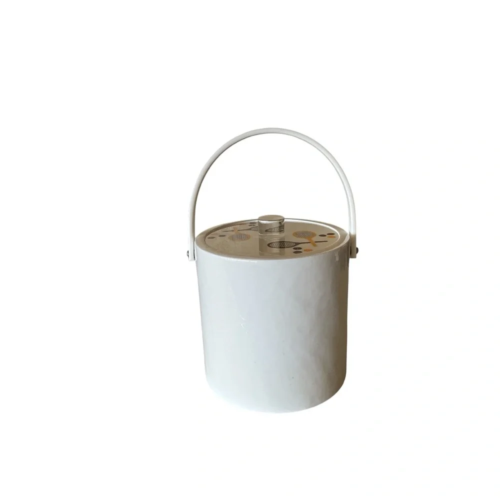 Morgan Designs Bucket Brigade Tennis Themed White Ice Bucket Vintage Aesthetic